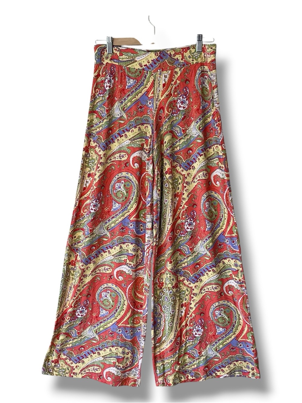 Lauren Ralph Lauren Wide Leg Paisley Palazzo Pants Size S